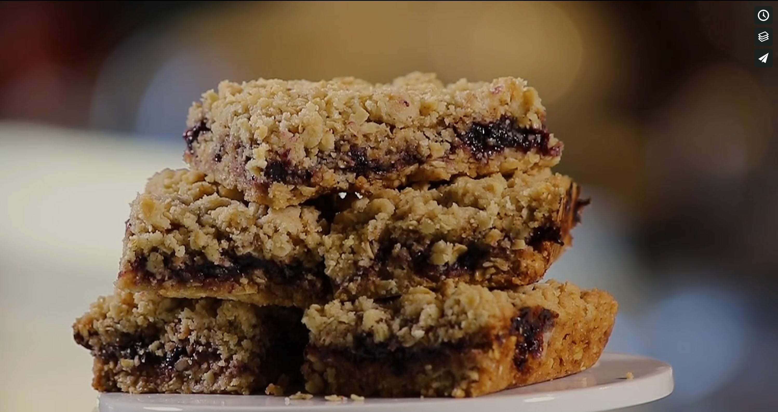 Oatmeal Jam Bars - Tanya's Kitchen